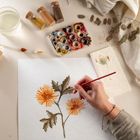 Foto van Aquarelworkshop tussen de bloemen